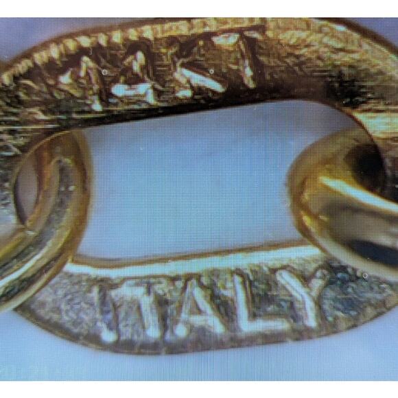 Milor Italy 14K Yellow Gold Heart Charm Bracelet 7.5” 1.46g Delicate Chain - Picture 4 of 7